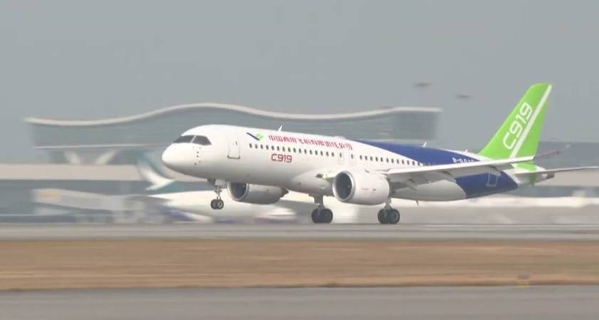 C919｜中國商飛生產的國產「大飛機」。(政府新聞處)