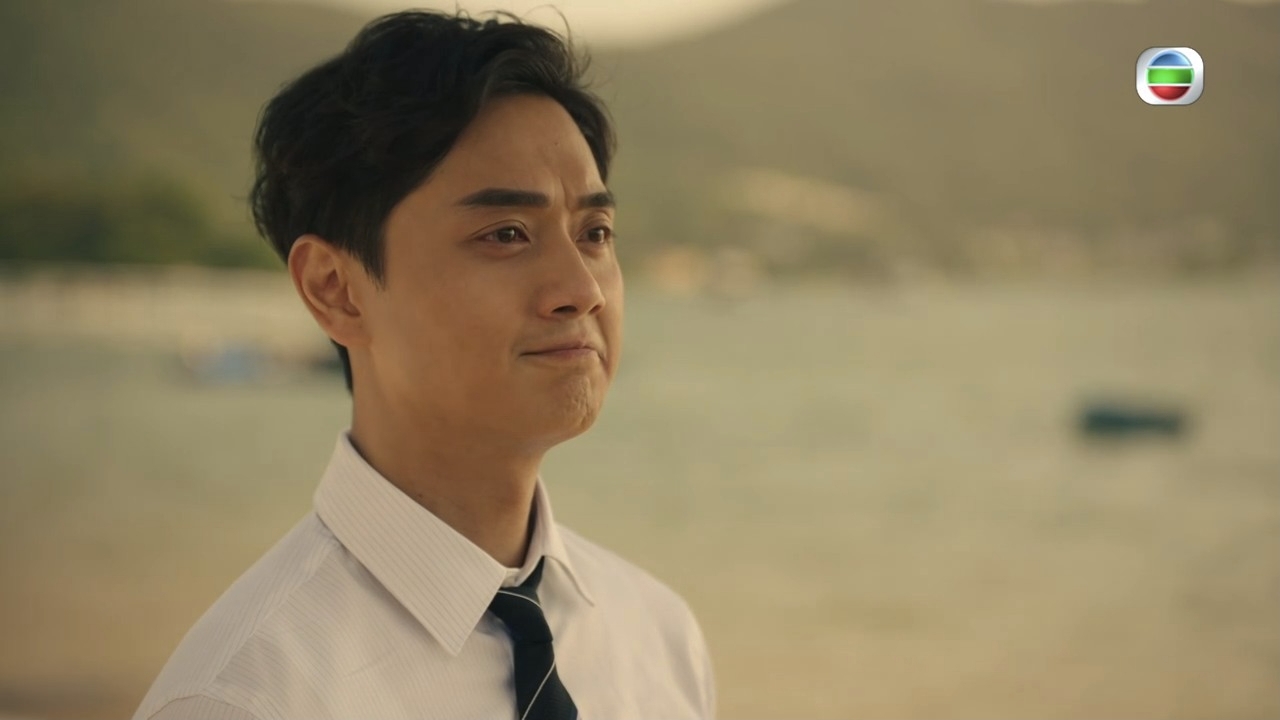 得到師傅星柏嘅鼓勵，湛霆重現笑容。