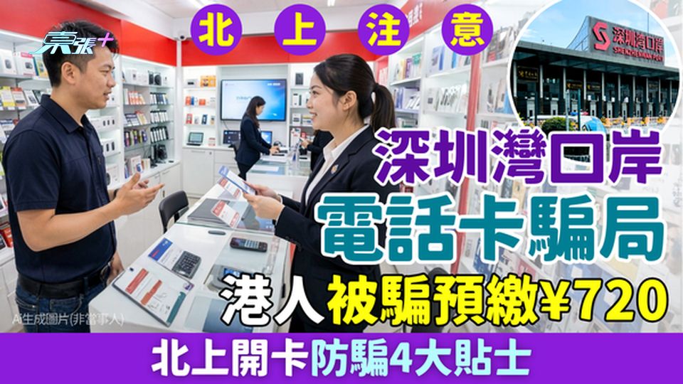 深圳灣口岸電話卡騙局 港人被騙預繳¥720 北上開卡防騙4大貼士