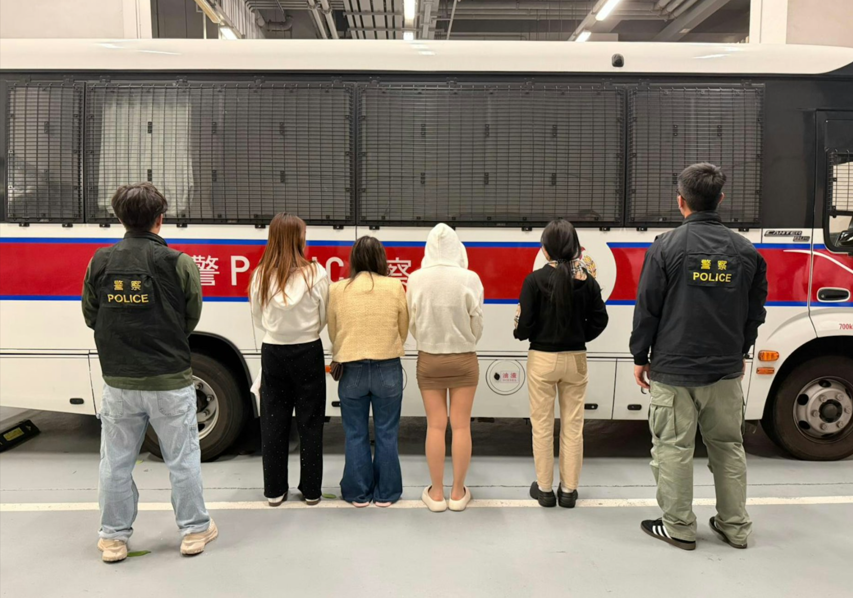 警方油尖旺掃黃共拘24名流鶯　全為「內地女」年齡最大48歲 (警方提供)