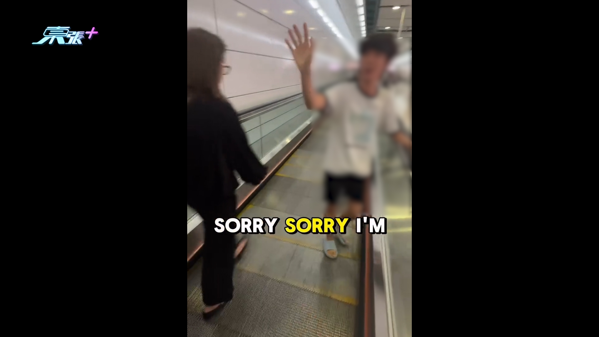 網紅中環站「扮馬騮」踩自動行人道扶手拍片　阻人行兼扮道歉惹公審