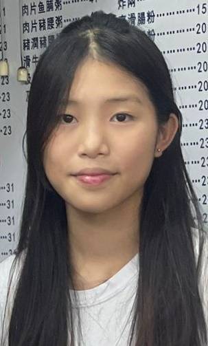 早前15歲的15歲失蹤少女江穎祺。(警方提供)