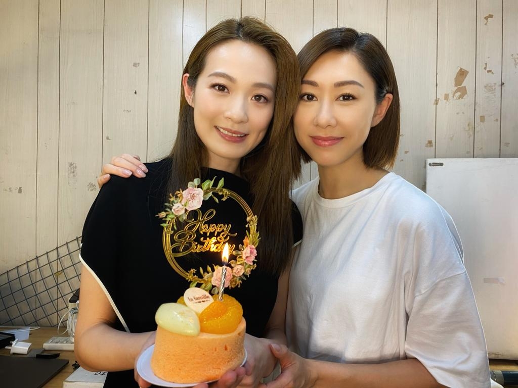 蔡潔早前為定欣慶生，笑謂很開心之餘，又自封是小粉絲。