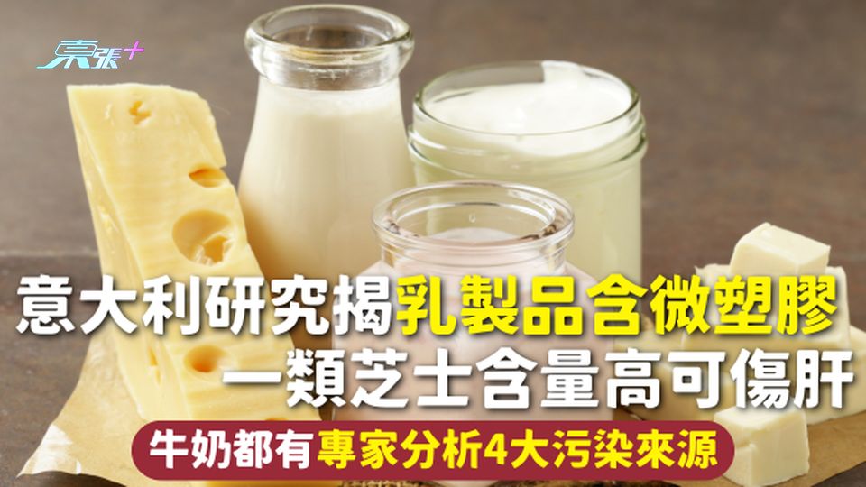 微塑膠 | 意大利研究揭乳製品含微塑膠 一類芝士含量高可傷肝 牛奶都有專家分析4大污染來源