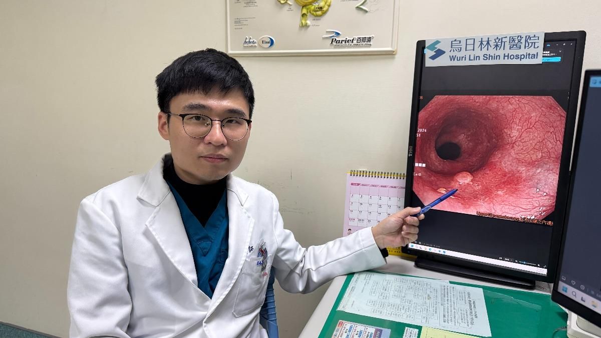 蘇品碩解釋，在台灣大部分食道癌發現已是中晚期。（圖／烏日林新醫院提供）