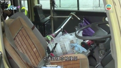 觀塘有小巴疑失控撞石壆 12人受輕傷