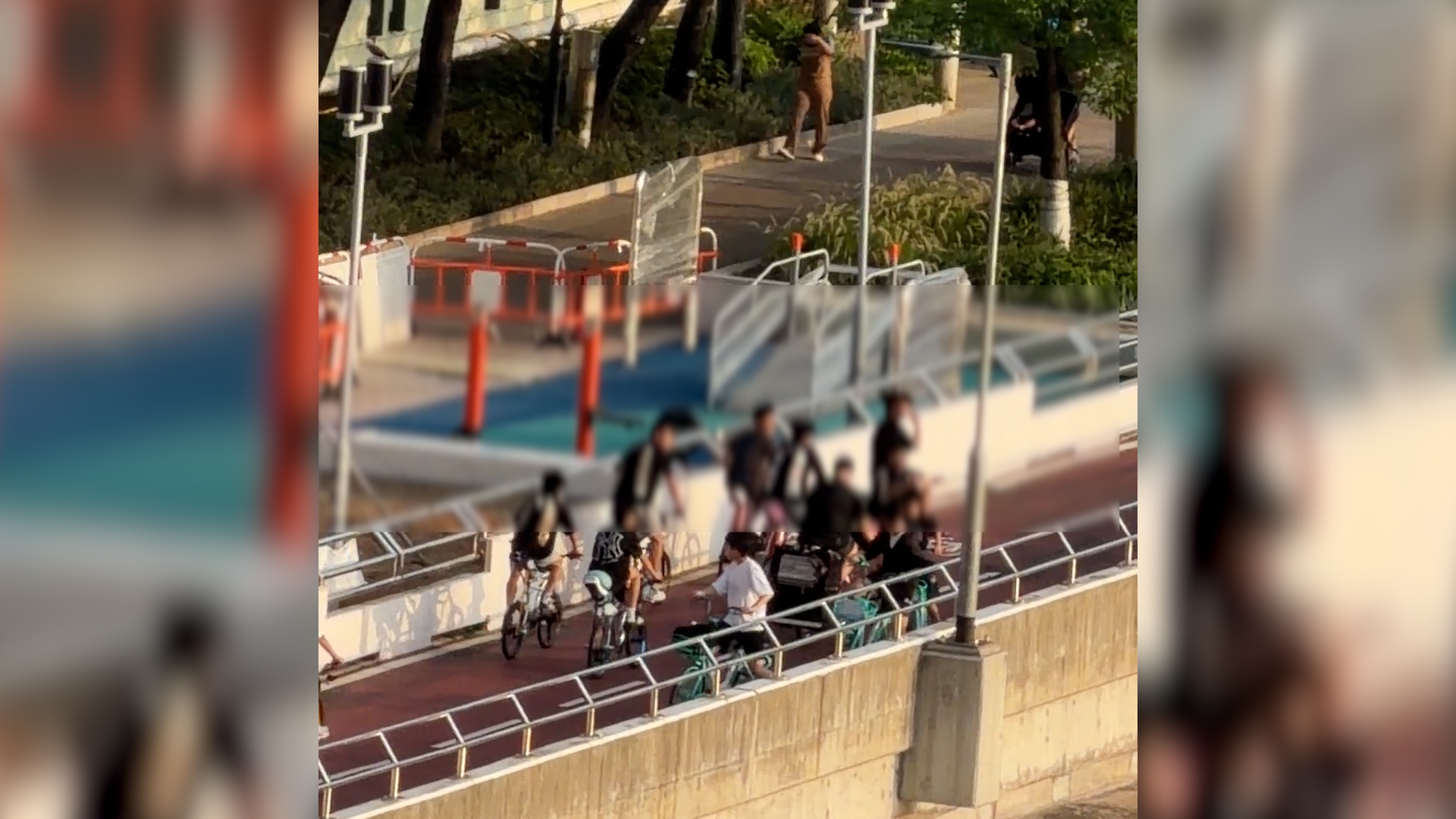 東張西望報料｜荃灣西政府單車徑童黨改車大聲播音樂　觀眾報料大呻擾民 （觀眾提供東張影片截圖）