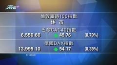 歐洲主要股市上升