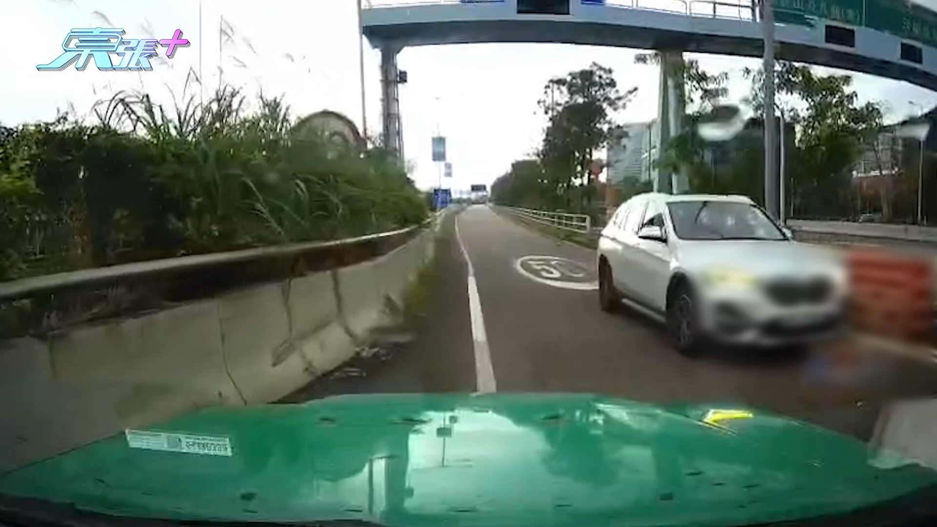 車Cam直擊｜大學迴旋處司機「連中兩元」　遇中港車及P牌車逆線入公路