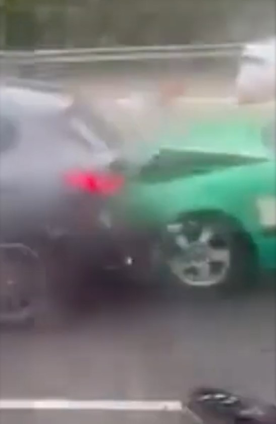 粉嶺公路私家車自炒塞快線　的士煞唔切再追尾　「二次傷害」成焦點