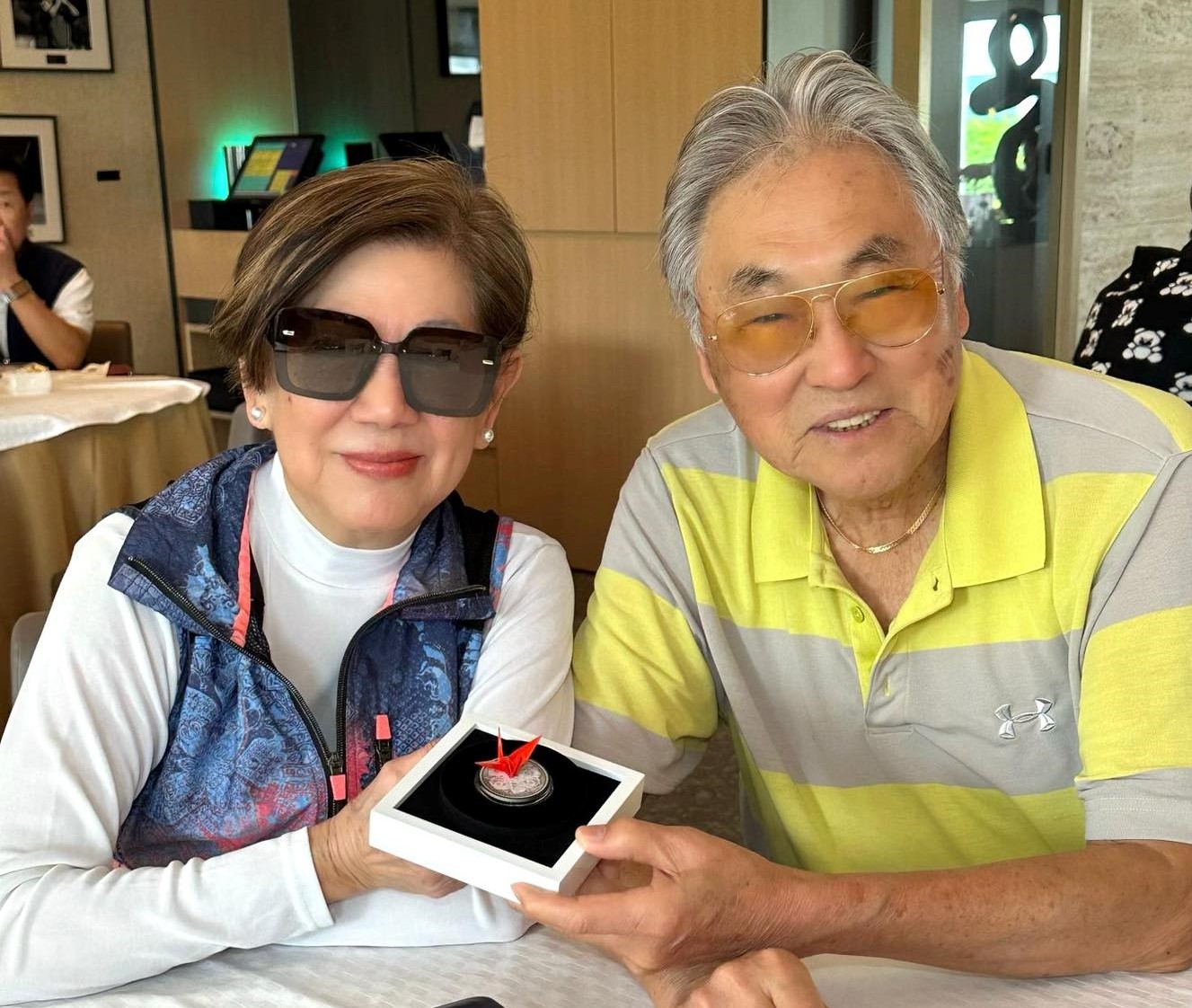 凌波與金漢結婚57年，還有3年就慶祝鑽石婚。(汪曼玲facebook圖片)