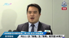 直播｜【 拘2人 • 涉「販毒」及「製毒」案市值140萬元• 案情簡報 】