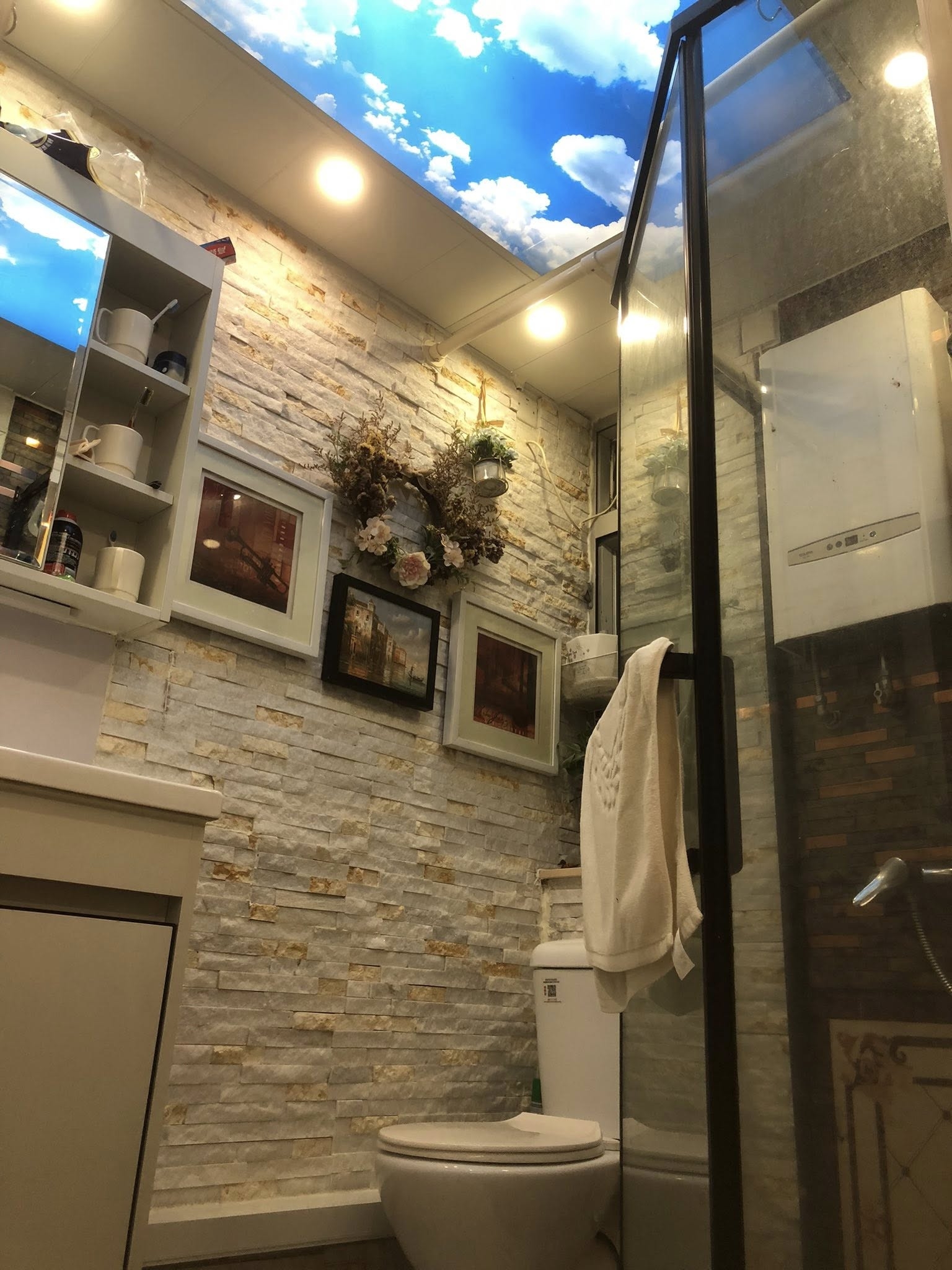 May be an image of lighting, sink and indoors