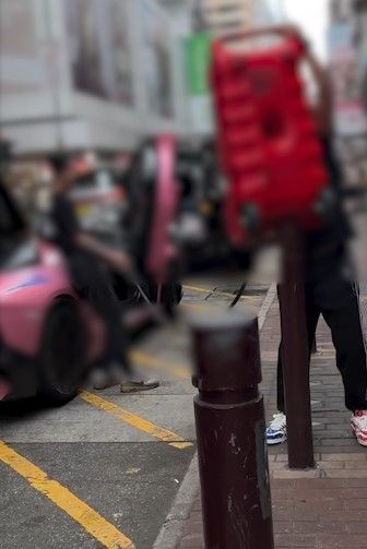 旺角跑車當街入油站惹人注目安全成疑