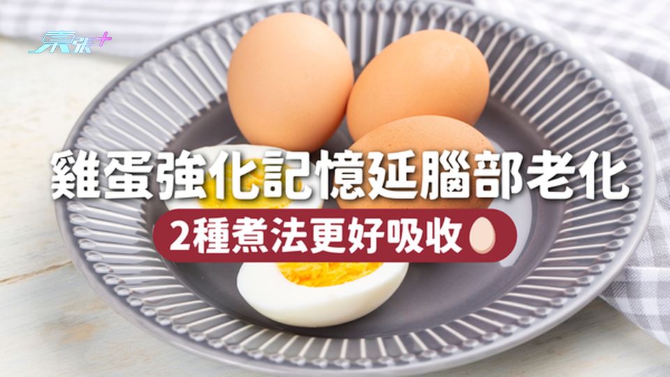 雞蛋強化記憶延腦部老化 2種煮法更好吸收🥚