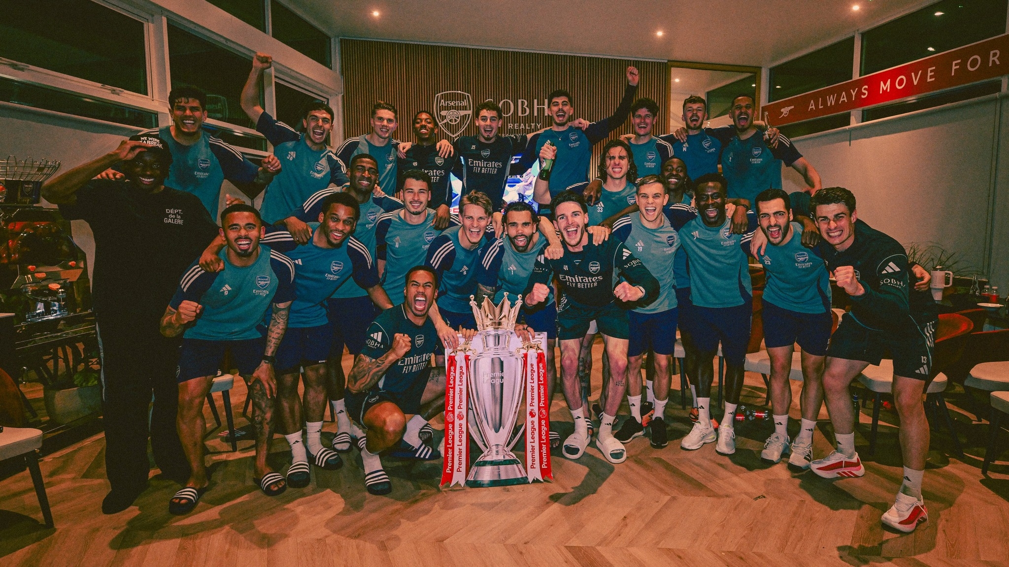 阿仙奴提早一輪奪得2025/26球季英超聯賽冠軍。（Facebook圖片／Arsenal）