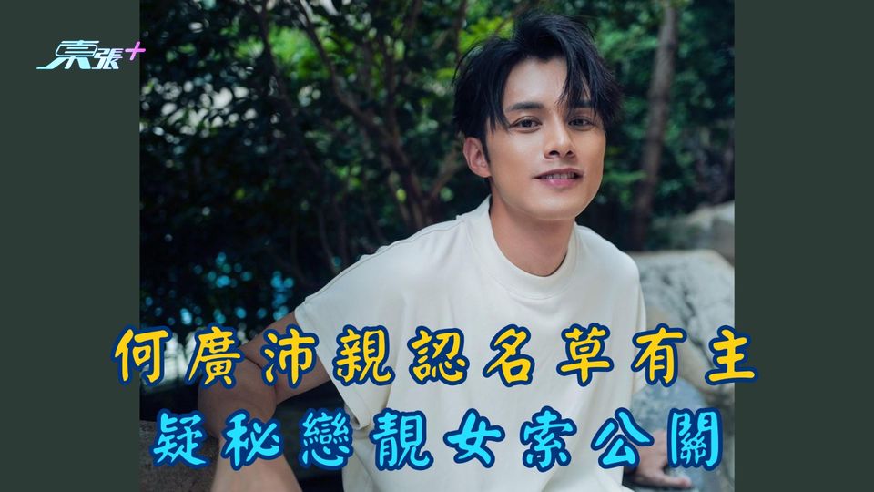 何廣沛親認名草有主 疑秘戀靚女索公關