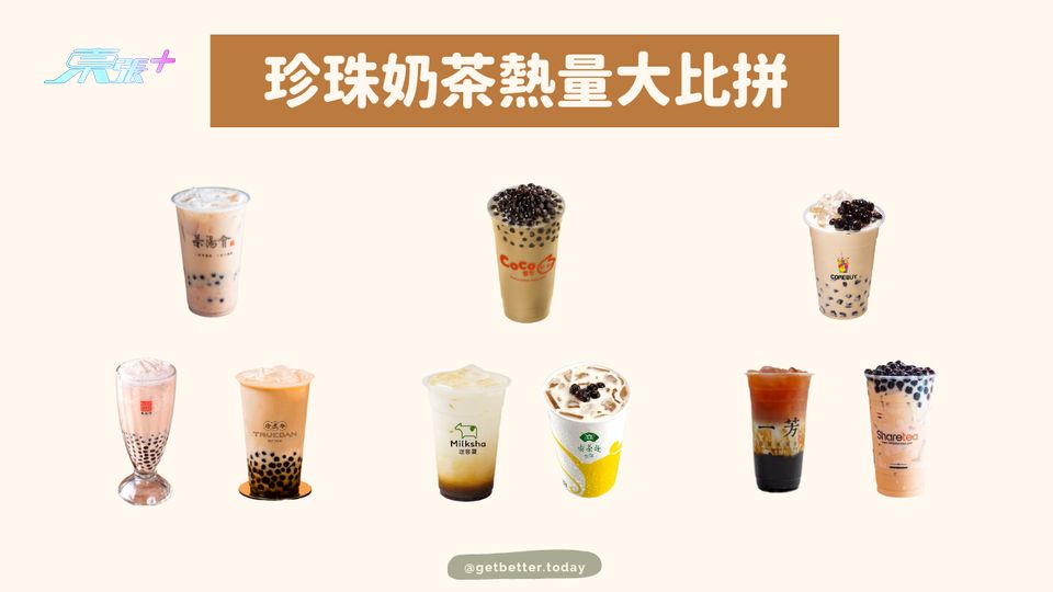 珍珠奶茶熱量大比拼 #至識健康