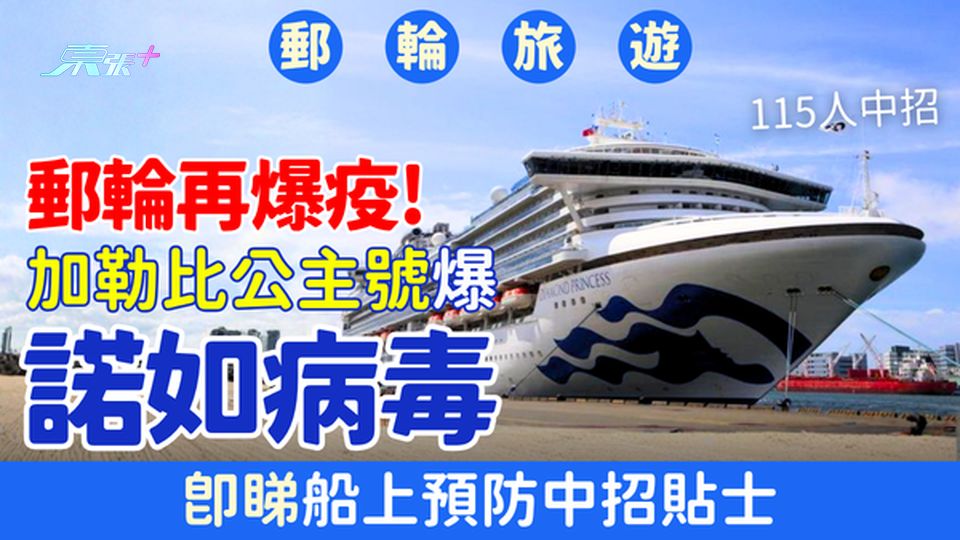 郵輪再爆疫！加勒比公主號爆諾如病毒 115人中招 即睇船上預防貼士