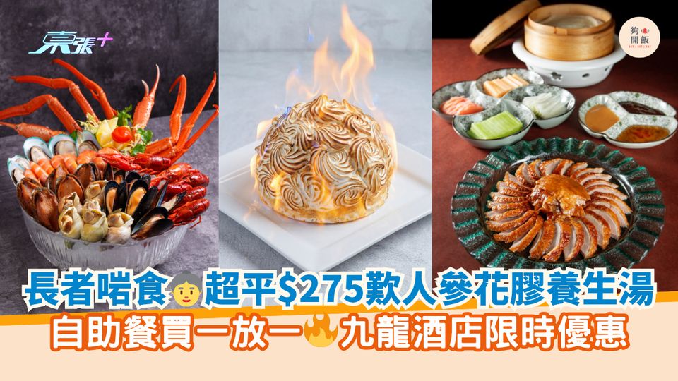 長者啱食👵超平$275歎人參花膠養生湯🍲｜自助餐買一放一🔥九龍酒店限時優惠