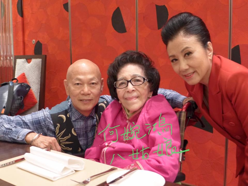 汪明荃與老公羅家英於2019年去澳門曾與八姑娘何婉鴻見面