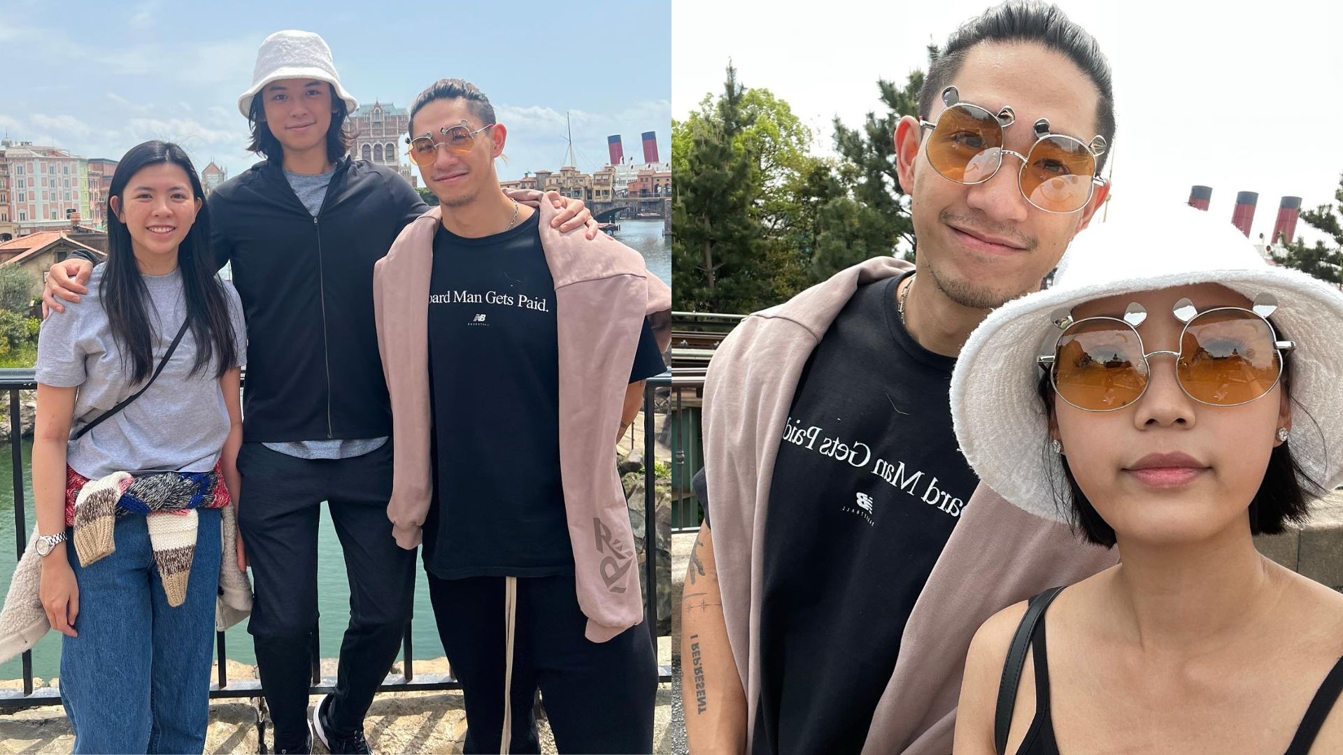 新抱Caroline與叔仔Lynus及姑仔Helene相處融洽。