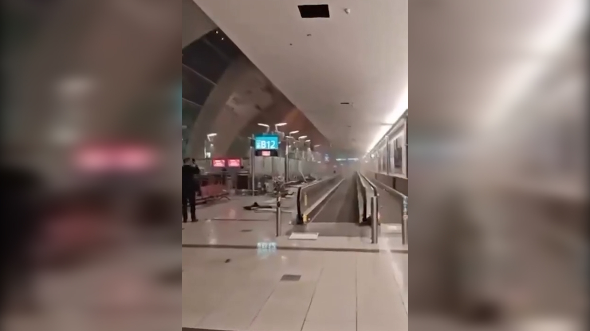 伊朗局勢｜伊朗無人機襲擊杜拜機場　航廈「煙霧瀰漫」　阿聯酋航空全線停航