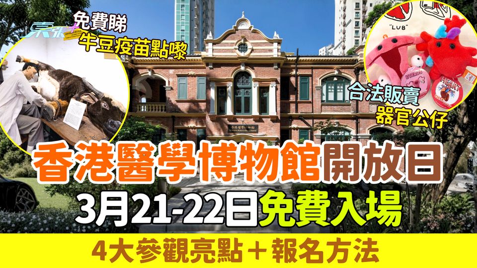 香港好去處｜香港醫學博物館開放日3月21-22日免費入場 4大參觀亮點＋報名方法 