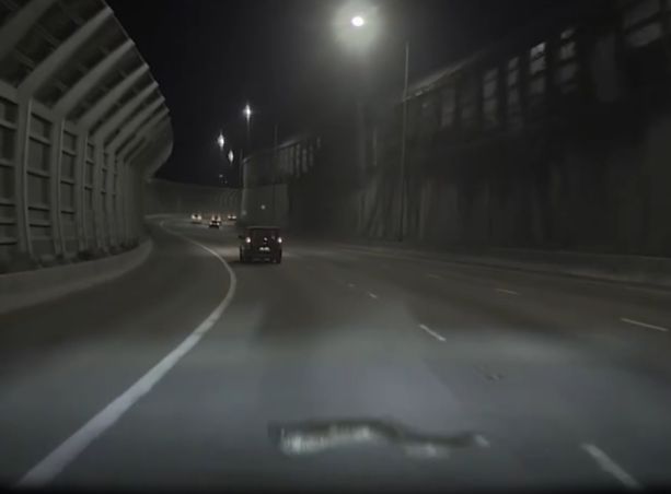 屯門公路深夜「蛇出沒注意」