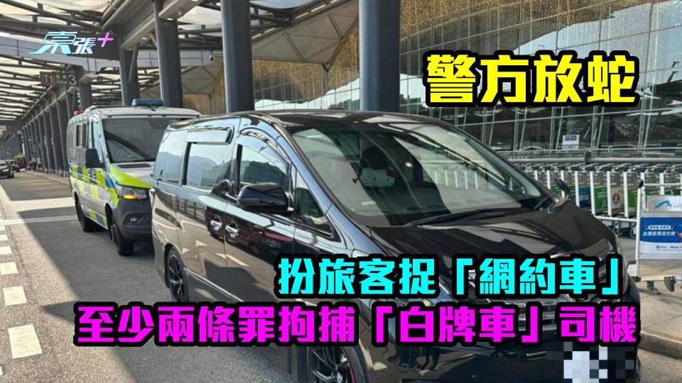 警方扮旅客放蛇捉「網約車」　至少兩條罪拘捕「白牌車」司機