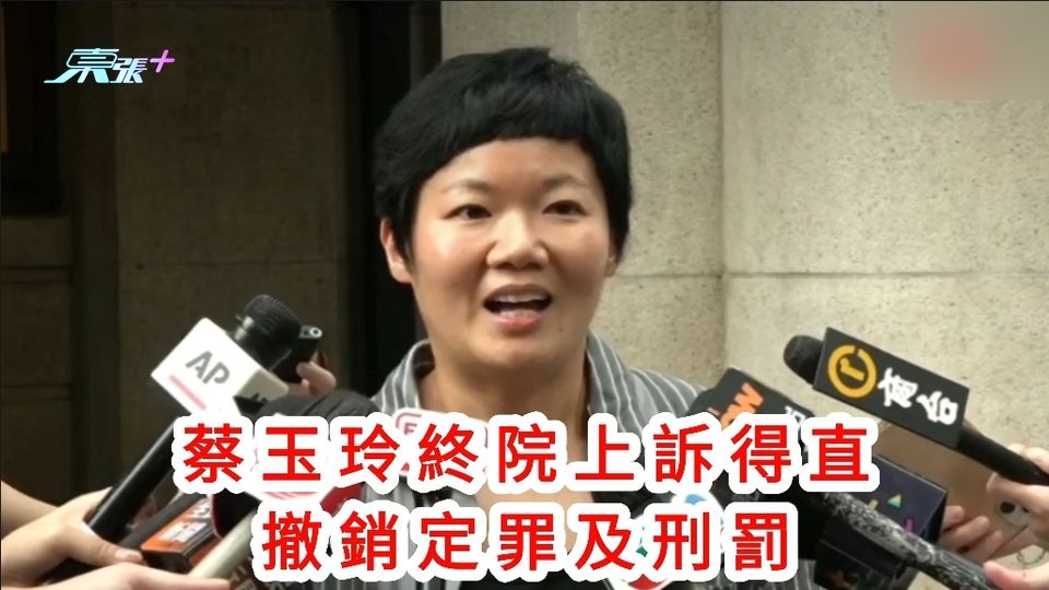 蔡玉玲查冊案｜蔡玉玲終院上訴得直　撤銷定罪及刑罰