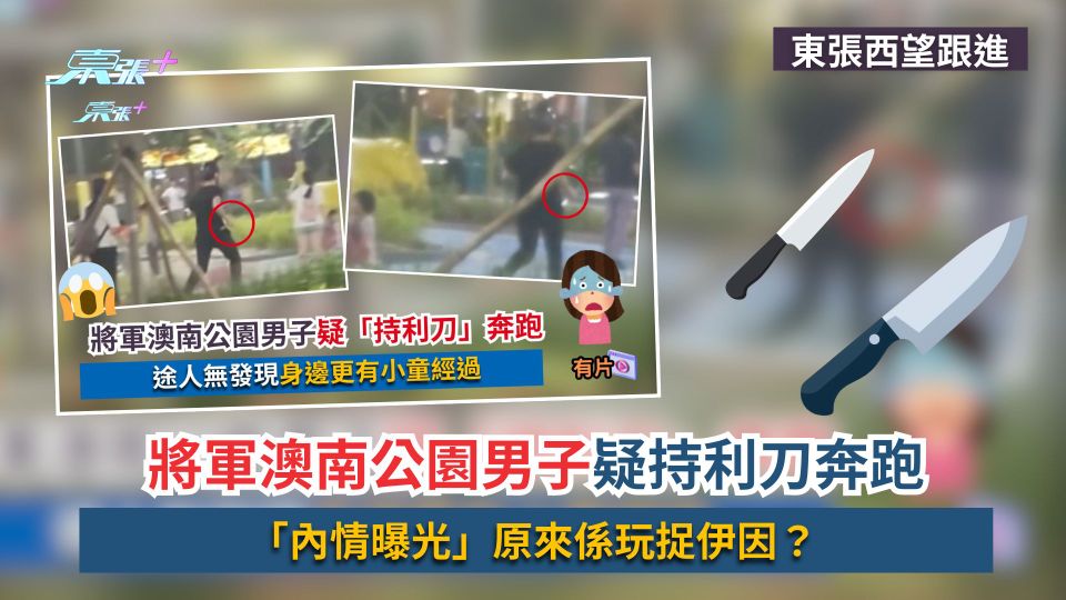 東張西望跟進｜將軍澳南公園男子疑持利刀奔跑「內情曝光」　原來係玩捉伊因？