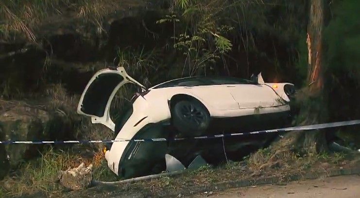 火炭Tesla男司機涉醉駕自炒惹車禍