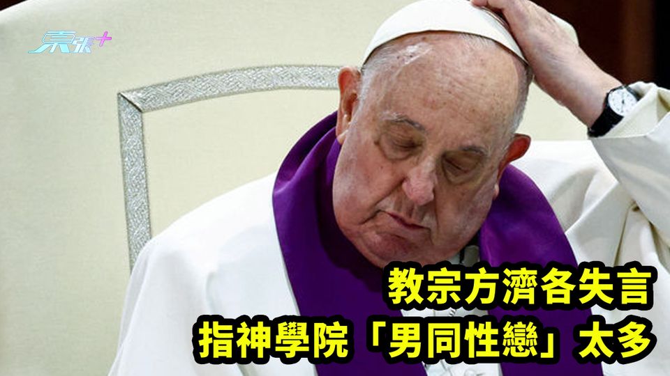 教宗方濟各失言 指神學院「男同性戀」太多