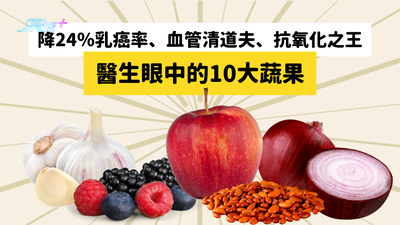 降24％乳癌率、血管清道夫、抗氧化之王 醫生眼中的10大蔬果 #至識健康