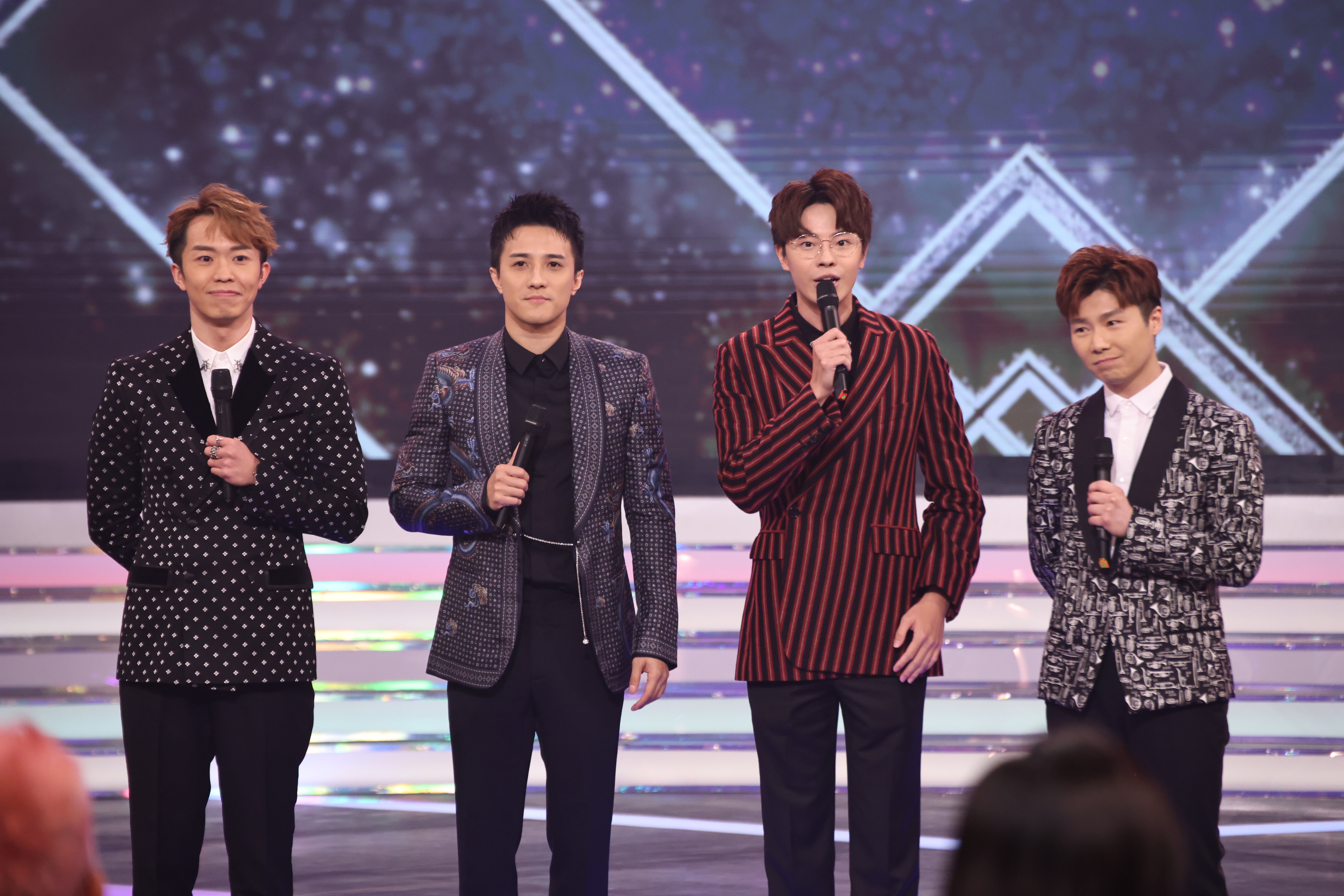 四位司儀（左起）鄭衍峰、黃庭鋒、林正峰及周奕瑋