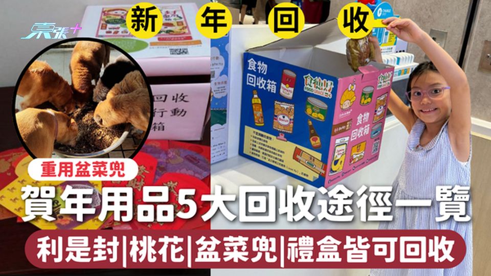 新年回收2025 | 賀年用品5大回收途徑一覽🧧 利是封|桃花|盆菜兜|禮盒皆可回收♻️