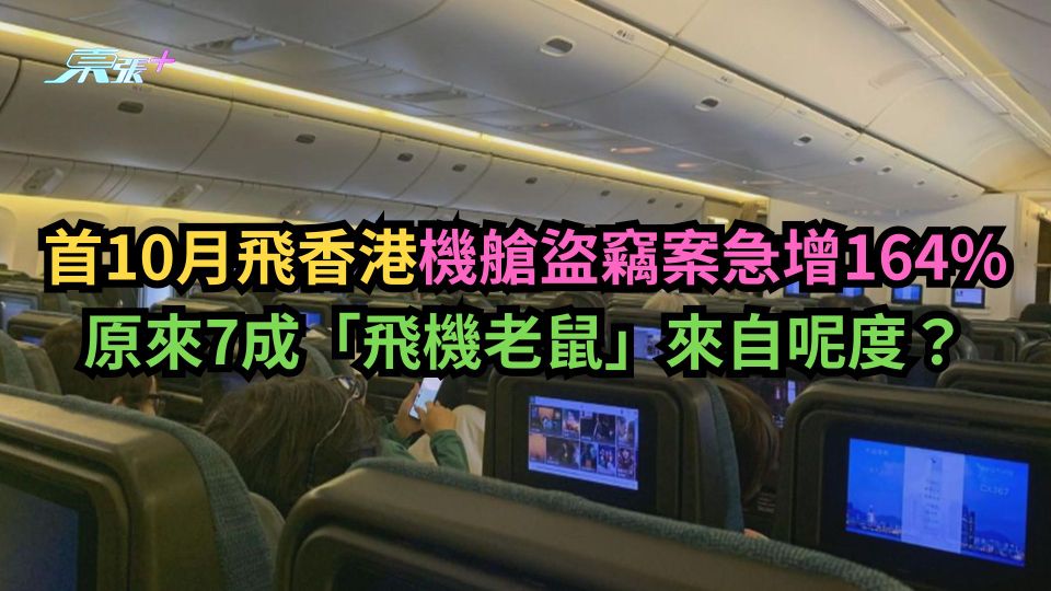 首10月飛香港機艙盜竊案急增164%　原來7成「飛機老鼠」來自呢度？