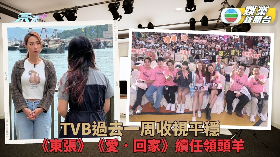 TVB收視｜《東張》續成收視之冠《愛．回家》緊隨 《大夫》第二周微升