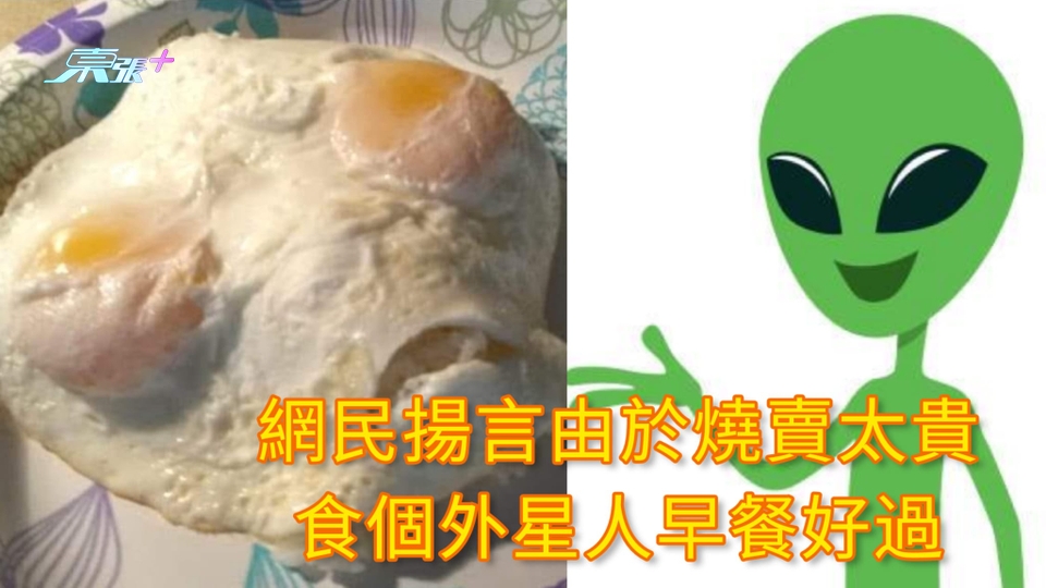 網民揚言由於燒賣太貴 食個外星人早餐好過
