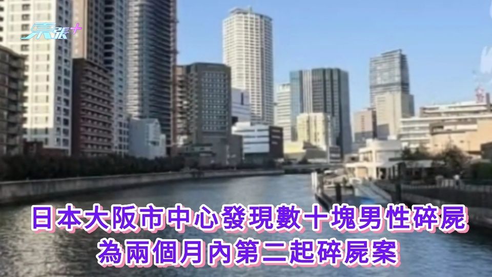 日本大阪市中心發現數十塊男性碎屍 為兩個月內第二起碎屍案