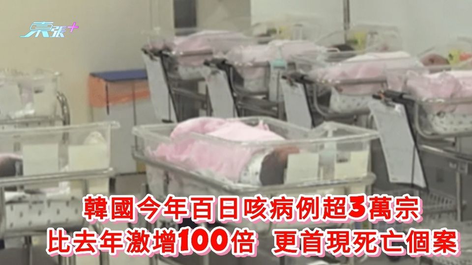 遊韓注意｜韓國今年百日咳病例超3萬宗 年增100倍 首現死亡個案 