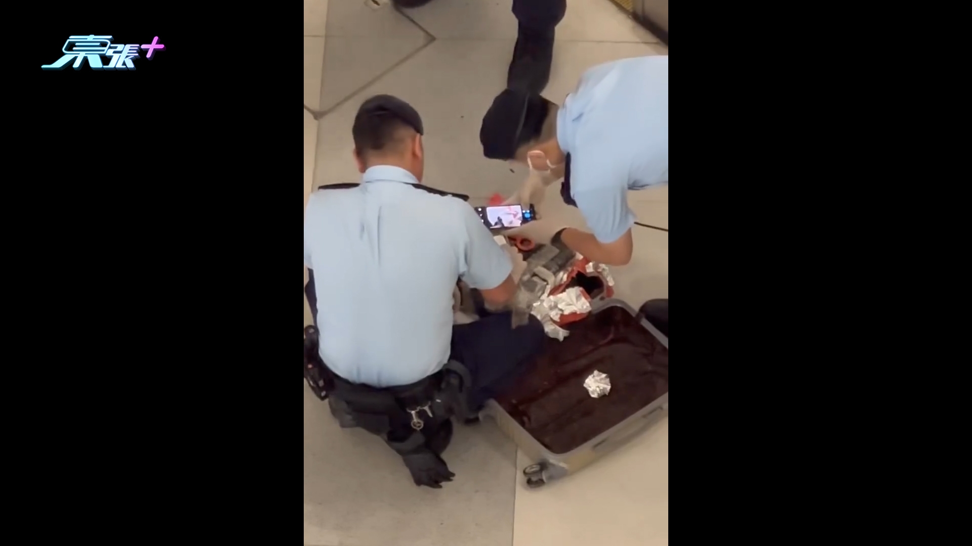 元朗站驚現毒磚案　可疑非洲男遭截查　揭行李藏13公斤可卡因市值近千萬