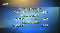 歐洲主要股市上升