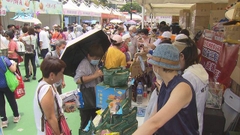 家鄉市集嘉年華維園舉行 入場須經安檢場內有警員巡邏