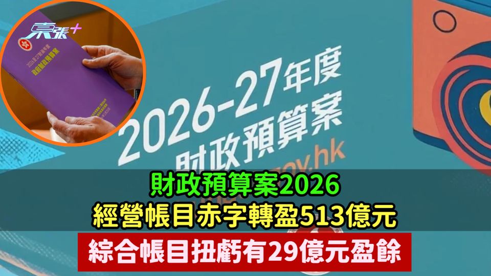 財政預算案2026 | 基本免稅額調高至14.5萬元  綜援及「生果金」等「出雙糧」