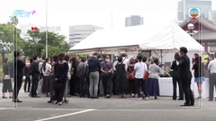 日本為安倍晉三舉行國葬 會場附近設獻花台供民眾致意