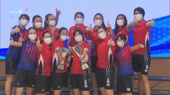 香港女排亞洲挑戰盃奪冠後祝捷