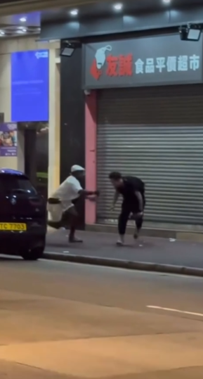 長沙灣街頭拉扯驚傳電槍電擊聲　非裔男拉扯黑衣男起衝突惹街坊憂慮