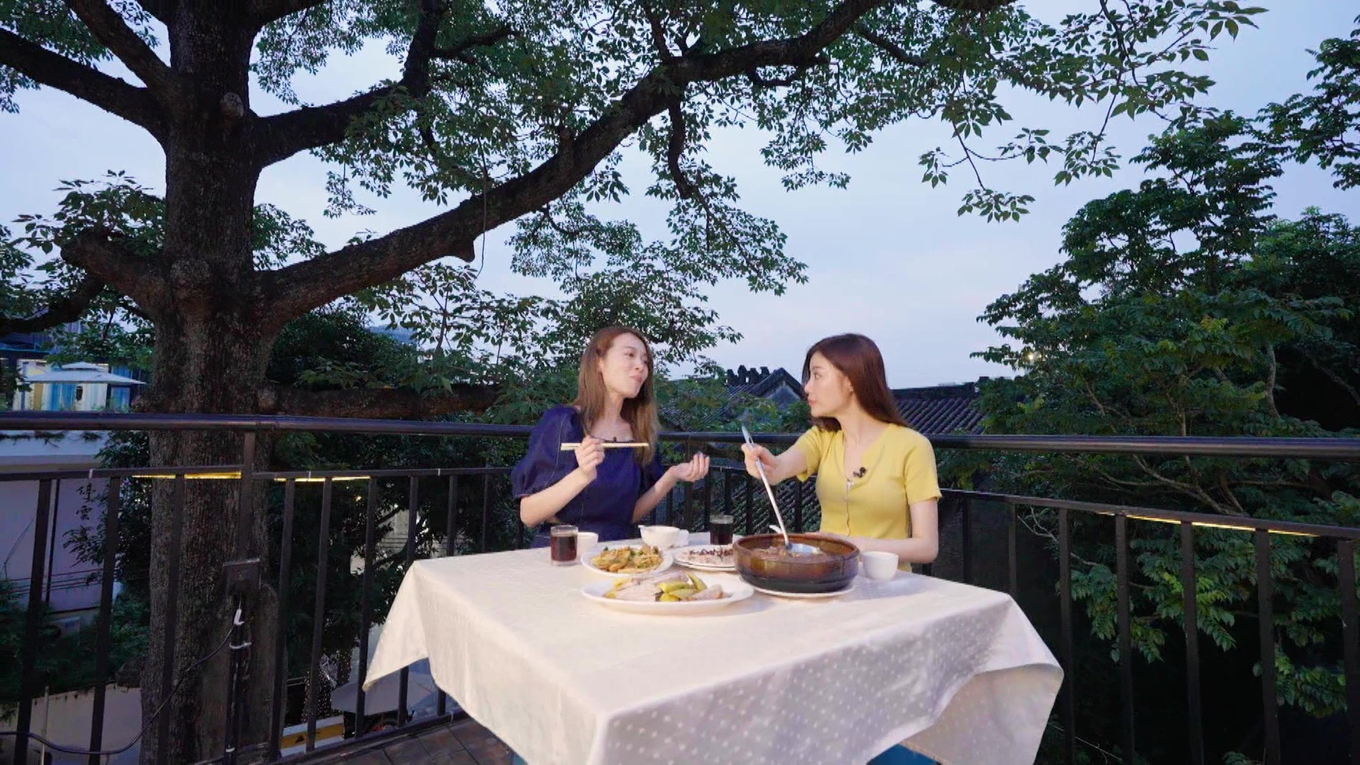 佢哋仲喺 300 年嘅木棉樹旁邊開餐。